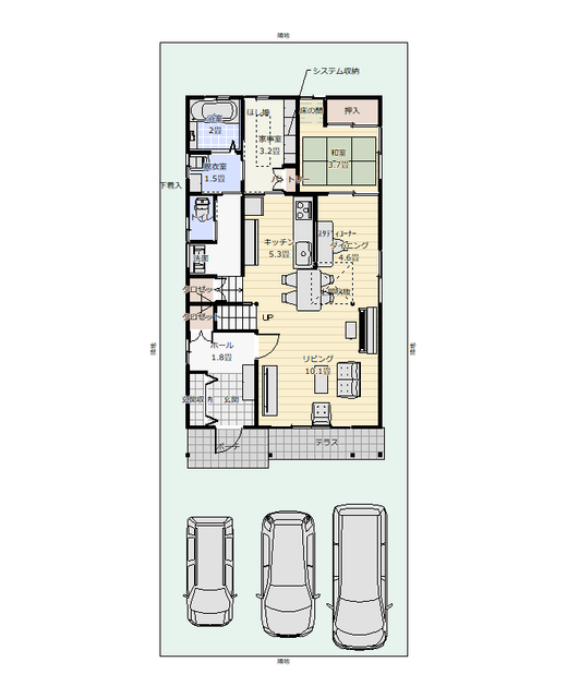 Title 間取り 40坪 北 2 3 1 延べ床面積36 5坪 4ldk 北側道路 間取りソフト 3dマイホームデザイナー で間取り 作り 方法と実例集